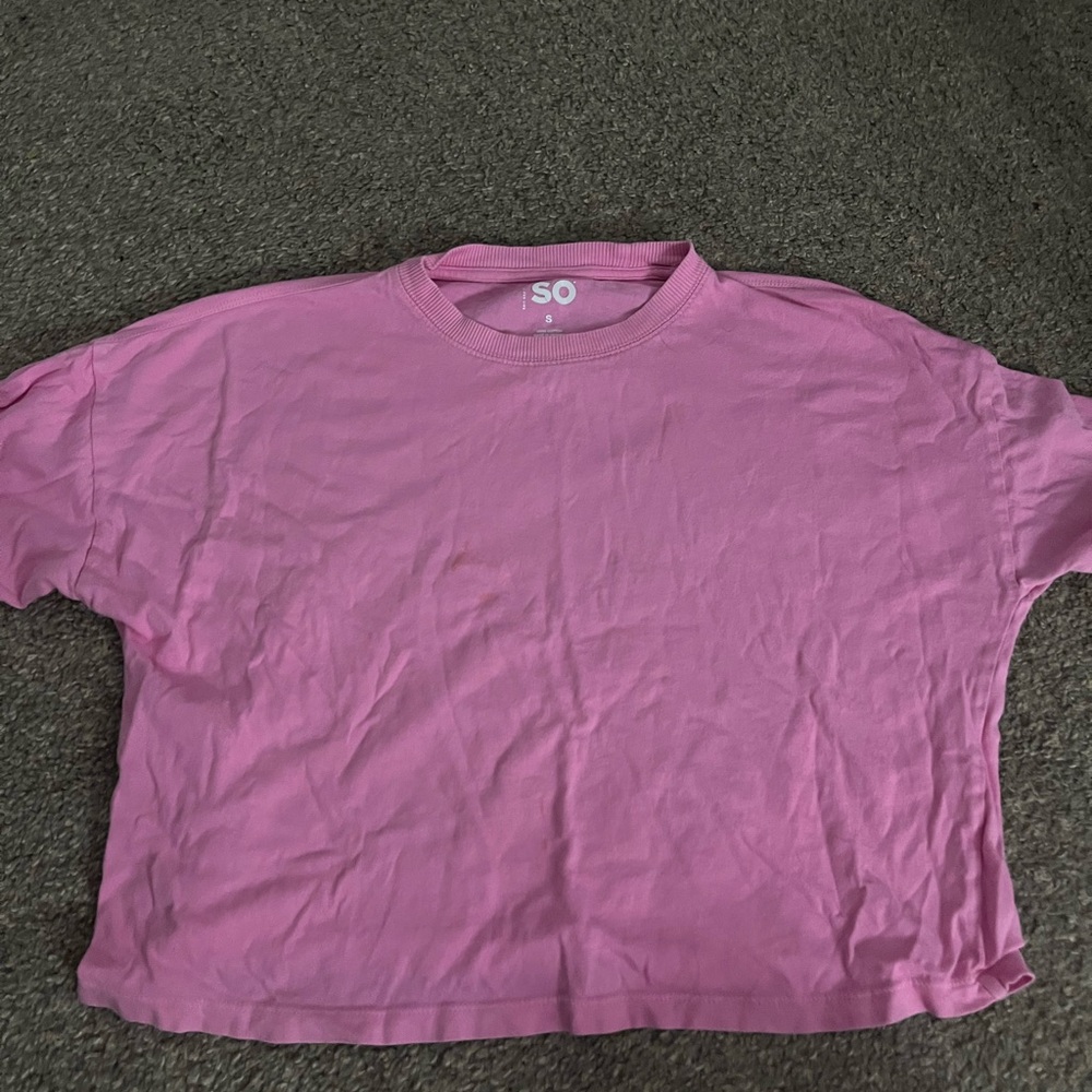 SO Bright Pink Cotton Tee